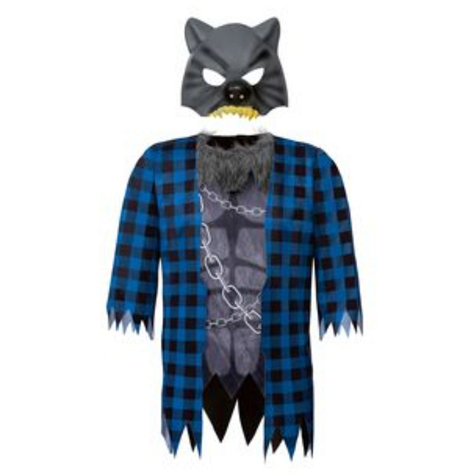 Дитячий костюм Перевертня на Хелловін розмір М для дітей 7-10 років (122-140) чорний Київ - фото 2