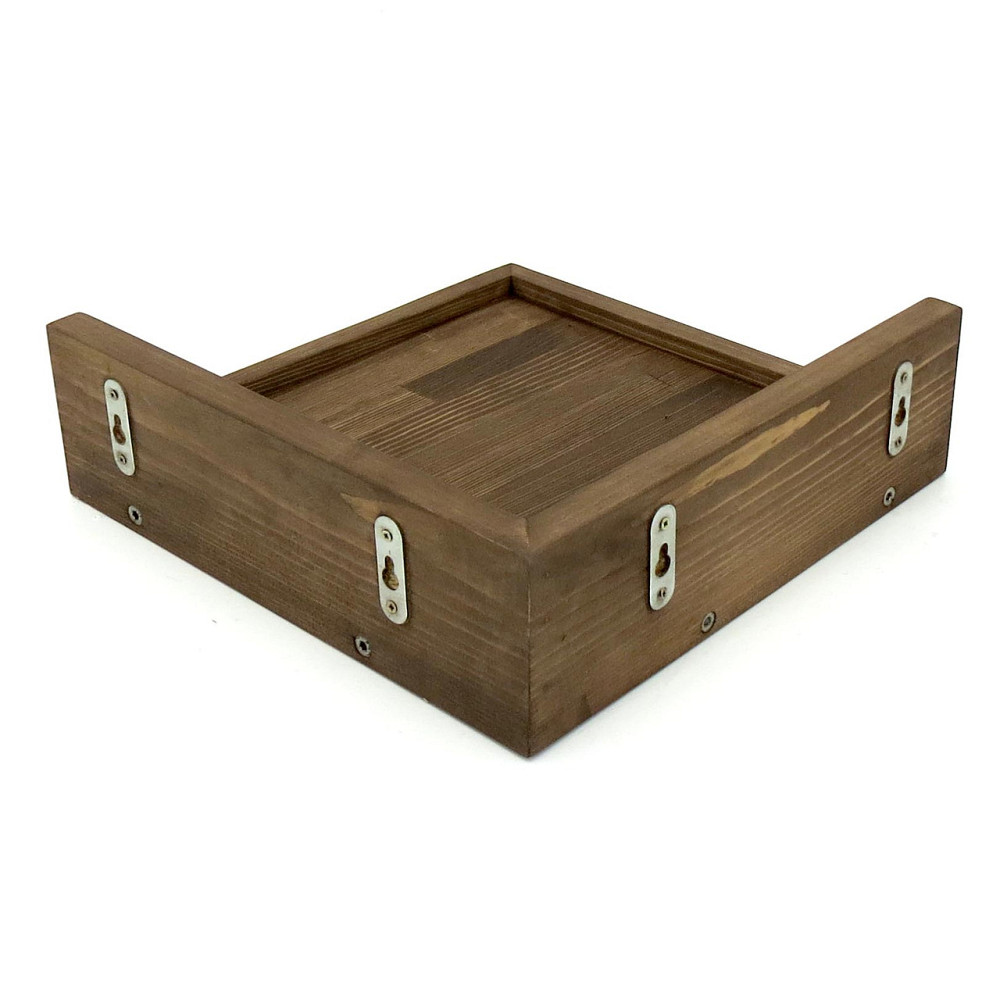 Угловая настенная полка 