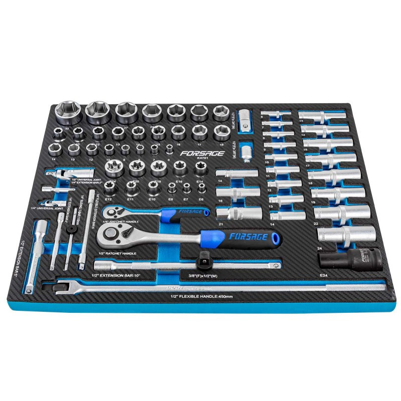 Набір інструментів 70 предметів у ложементі Forsage F-K4701 Одесса - изображение 2