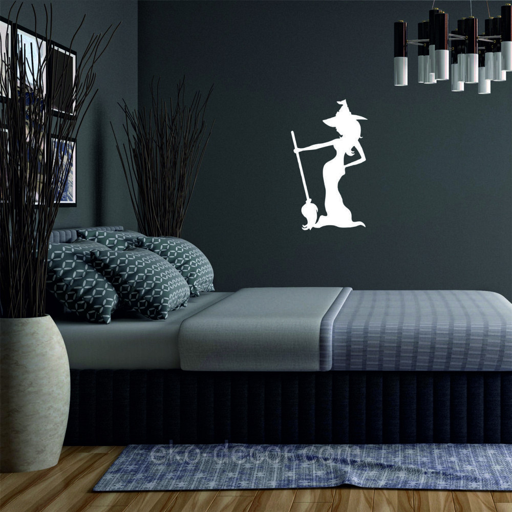 Декоративное настенное Панно «Ведьма», Декор на стену 90*52 см, Белый Киев - изображение 2