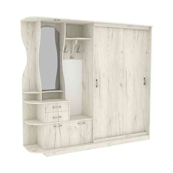 Прихожая Люкс-купе LUX, Дуб Крафт Білий, 2500/400/2100 Львов