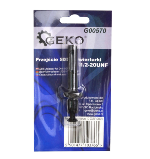 Перехідник для патрону SDS-Plus на 1/2" CRV40 GEKO G00570 Чернігів - фото 4