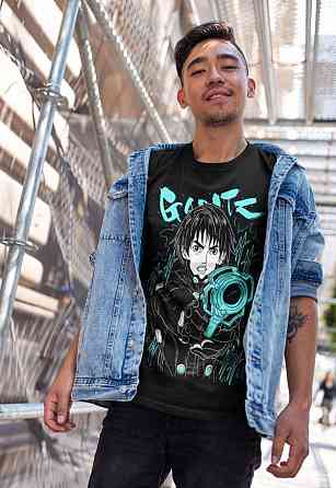 Футболка аниме Гантз Аниме Воман Манга оверсайз (S/M/L) Черний AnimeJ1018 Днепр