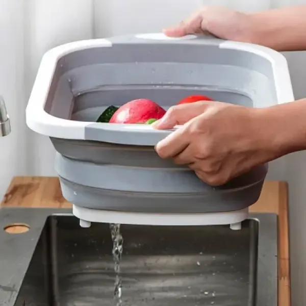 Разделочная доска 2 в 1 Chopper Доска-миска , доска контейнер, силиконовая доска Коломия - фото 5