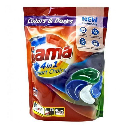 Капсули для прання Gama 4в1 60шт Colors& Dark Харків - фото 2