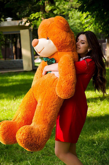 Мягкая игрушка Подарок плюшевый мишка, Плюшевый медведь Рафаэль 140 см Карамельный Тернополь - изображение 3