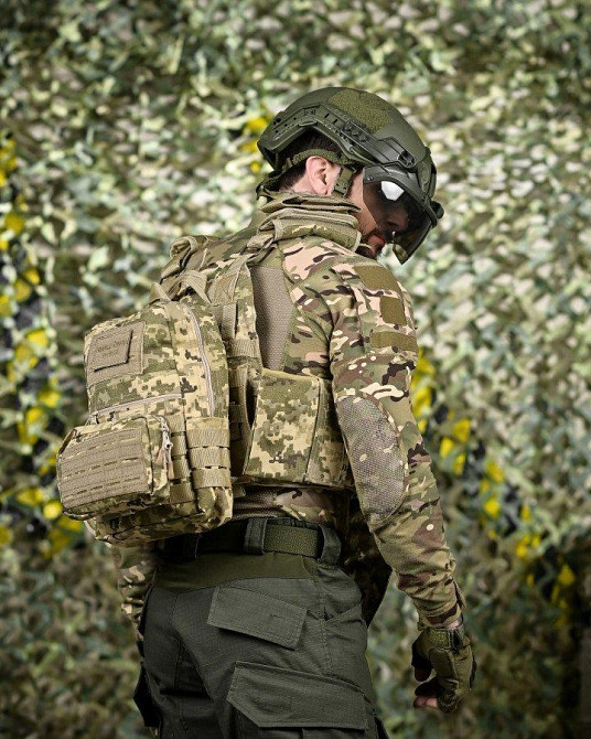 Якісна плитоноска мультикам Single sword STATIX піксель ТР6298 Одеса - фото 5