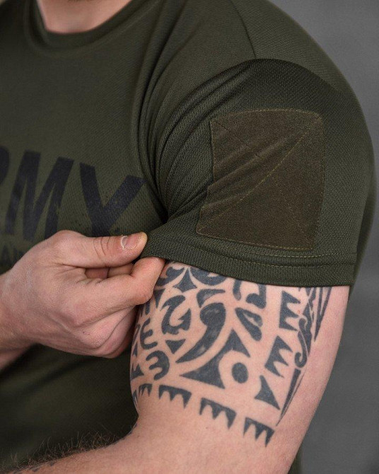 Тактична потоотводящая футболка SABUR АРМІЯ ОЛИВА ВТ6727 Одеса - фото 9