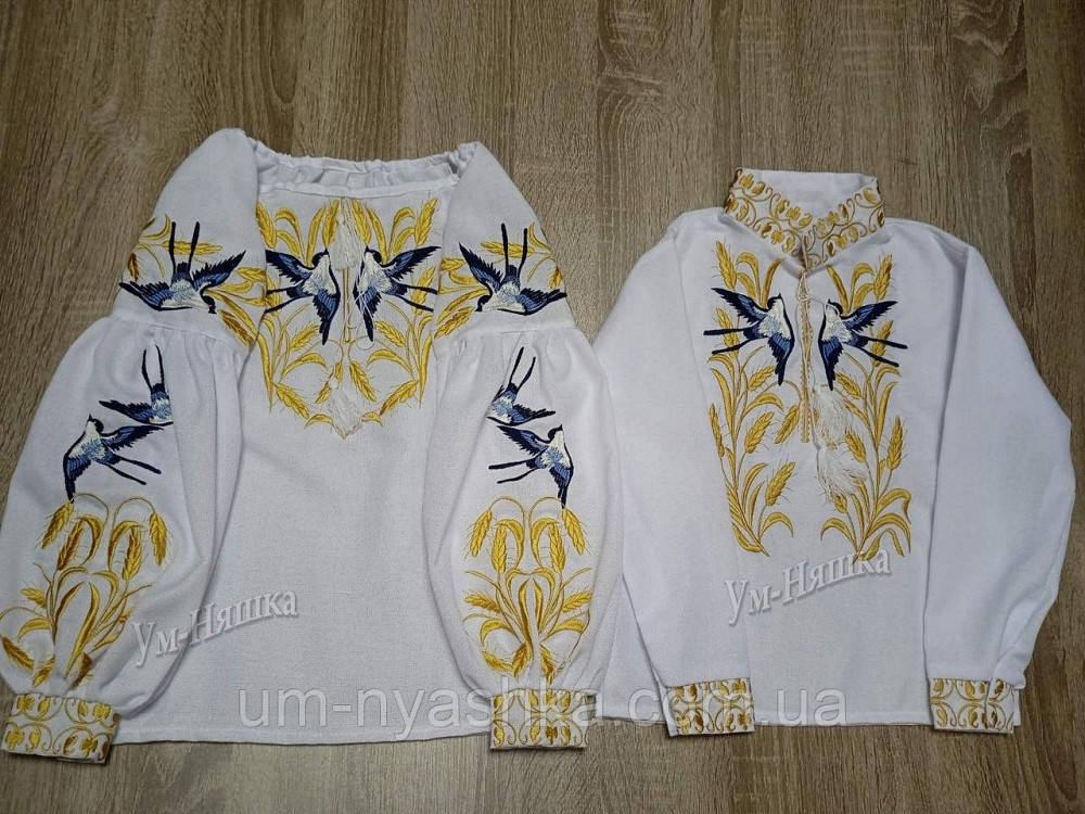 Дитяча вишита блузка з колосками та ластівками Кривий Ріг - фото 7