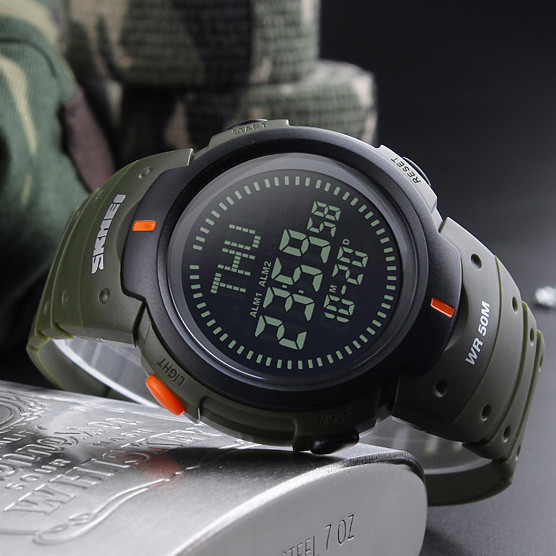 Skmei 1231AG Military Smart Watch + Co,ass SBR Київ - фото 2