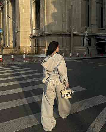Женский стильный костюм двойка: кофта и штаны оверсайз кроя двунитка 46/48 Одесса