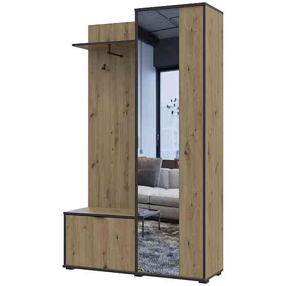 Прихожая с зеркалом Doros Дора 113,5х40х192 см Дуб артизан (DRS-011340) Днепр