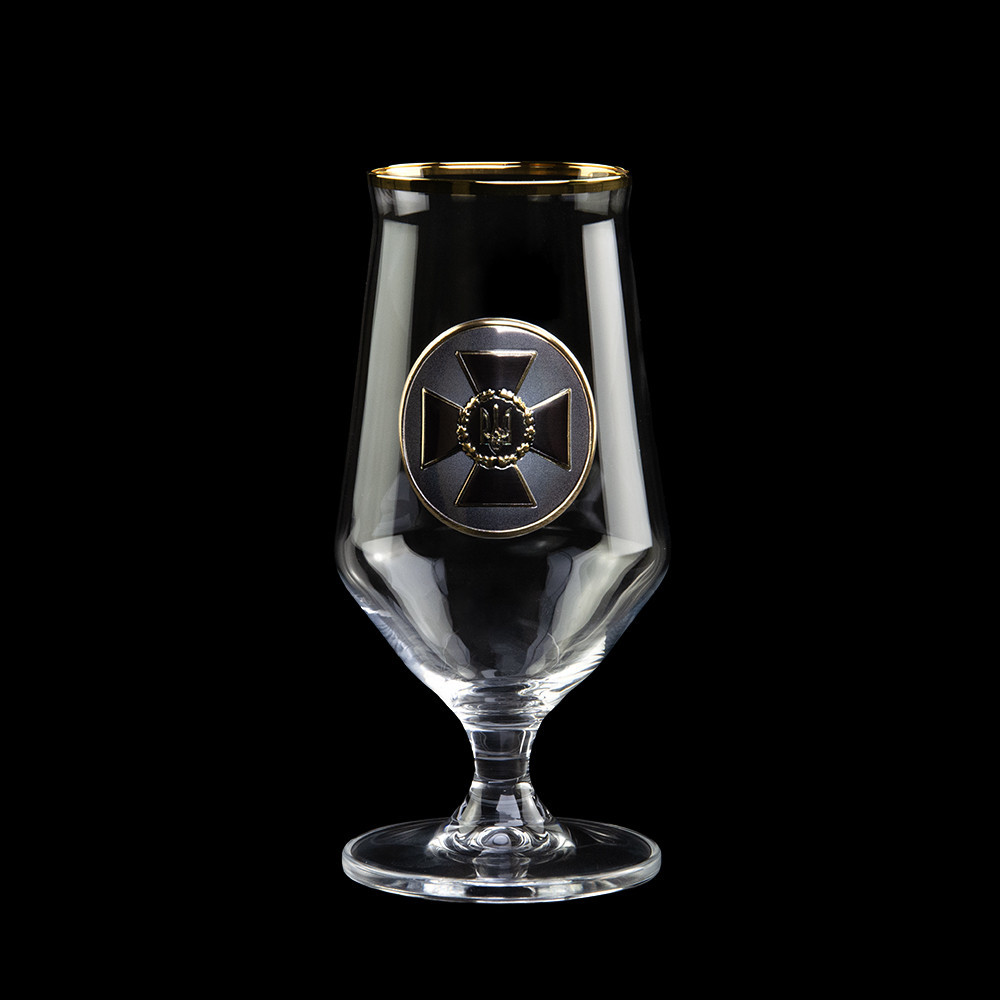 Набір для пива "СЛУЖБА БЕЗПЕКИ" (СБУ)  2 келиха, кришталь, золото Рівне - фото 2