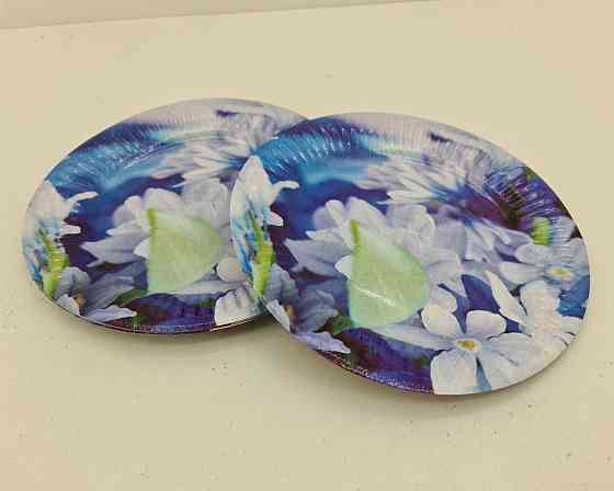 Бумажная тарелка с рисунком  18см