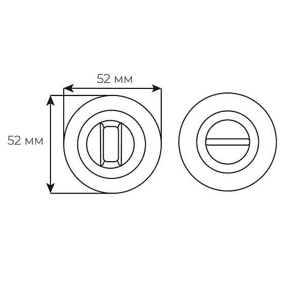 Накладка COMIT CMWC-59 R вж пол латунь Київ