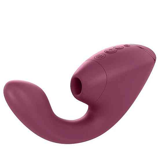 Двойной вакуумный клиторальный стимулятор с вибрацией Womanizer Next Duo - Dusky Pink Sex Aura Киев