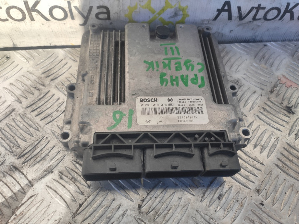 Блок керування двигуном Renault Megane III 1.6 dci 2009-2016 (0281019075) Ковель - изображение 1