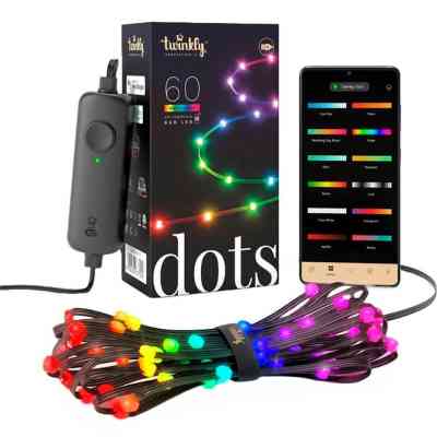 Гірлянда Twinkly Smart LED Dots 60 RGB LED Lights String Clear Wire USB-A IP20 3м (TWD060STP-T) Вінниця