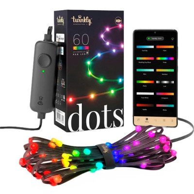 Гірлянда Twinkly Smart LED Dots 60 RGB LED Lights String Clear Wire USB-A IP20 3м (TWD060STP-T) Вінниця - фото 1