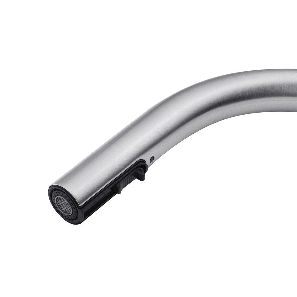 Смеситель для кухни с выдвижным изливом Kroner KRP Edelstahl Klassisch - ESG03915 сатин Киев - изображение 8