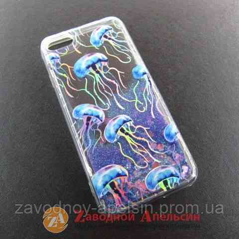 IPhone 7 8 se 2020 чохол плаваючі блискітки Акваріум Одеса