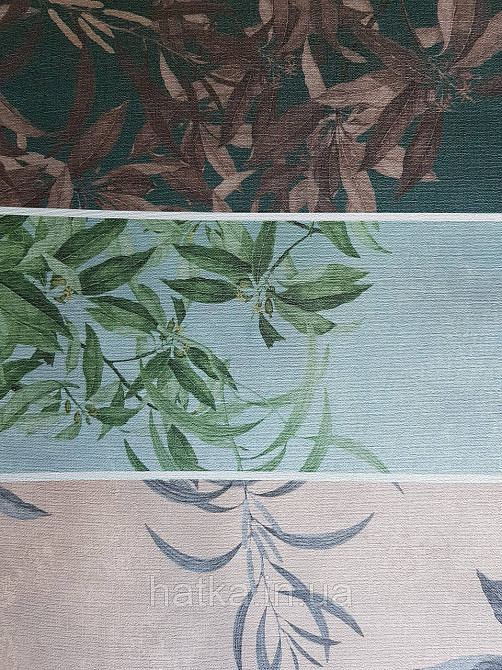 Ообои вінілові на флізелін Decoprint Onirigue 200X300 панно листя гілки квіти різні кольори Київ - фото 3