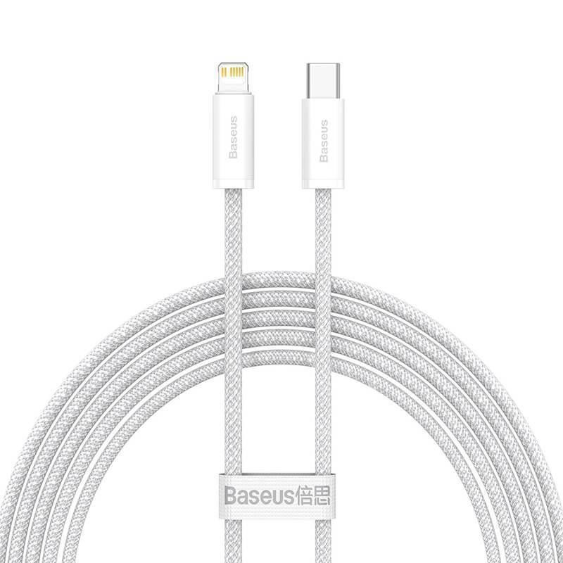 Кабель Type-C - Lightning Baseus Dynamic Series для швидкого заряджання та передачі даних 20W 1m колір білий CALD000002 Одеса - фото 1