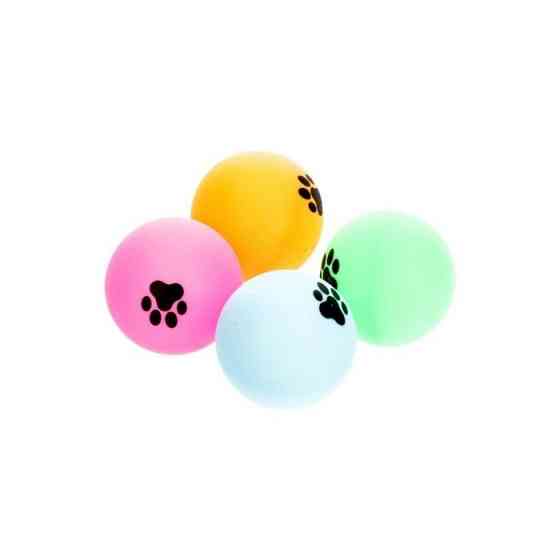 HIPPIE PET Набір іграшок для котів М'ячики ping-pong різнокольорові 4 см, 4 шт Киев