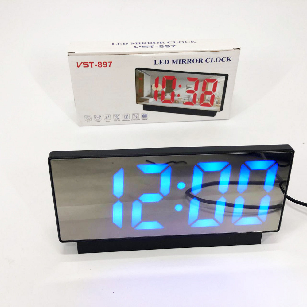 Настольные LED часы VST-888-5, Часы светодиодные настольные хорошие, Зеркальные SJ-363 декоративные часы Киев - изображение 9