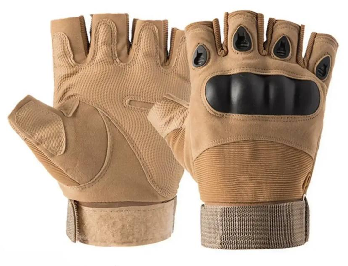 Тактичні рукавички без пальців Кайот 104. Розмір XXL Дніпро - фото 1