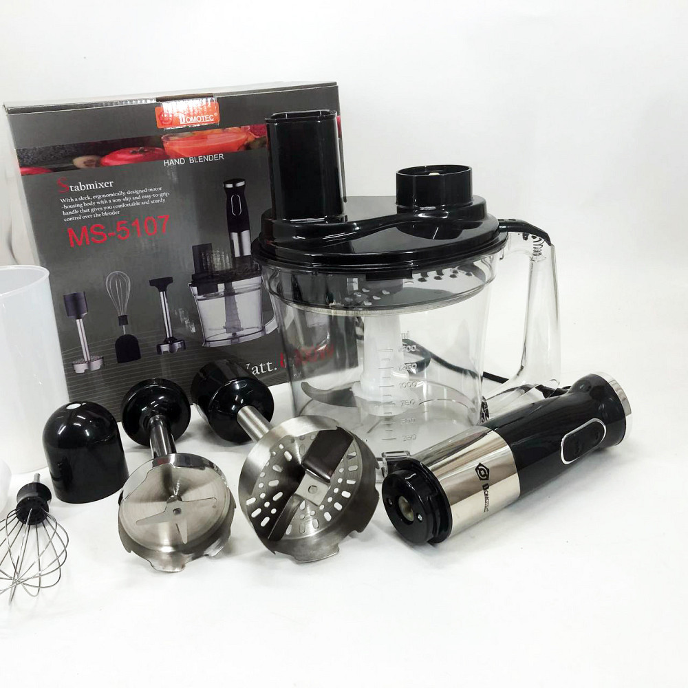 Блендер з подрібнювачем зручний для кухні Domotec, Кухонний електричний подрібнювач-блендер SX-54 Львів - фото 10