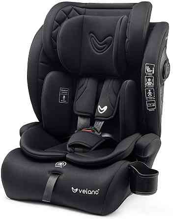 Автокрісло VELANO Flexo i-Size 76–150 см, ISOFIX + Top Tether/ремінь, black Київ