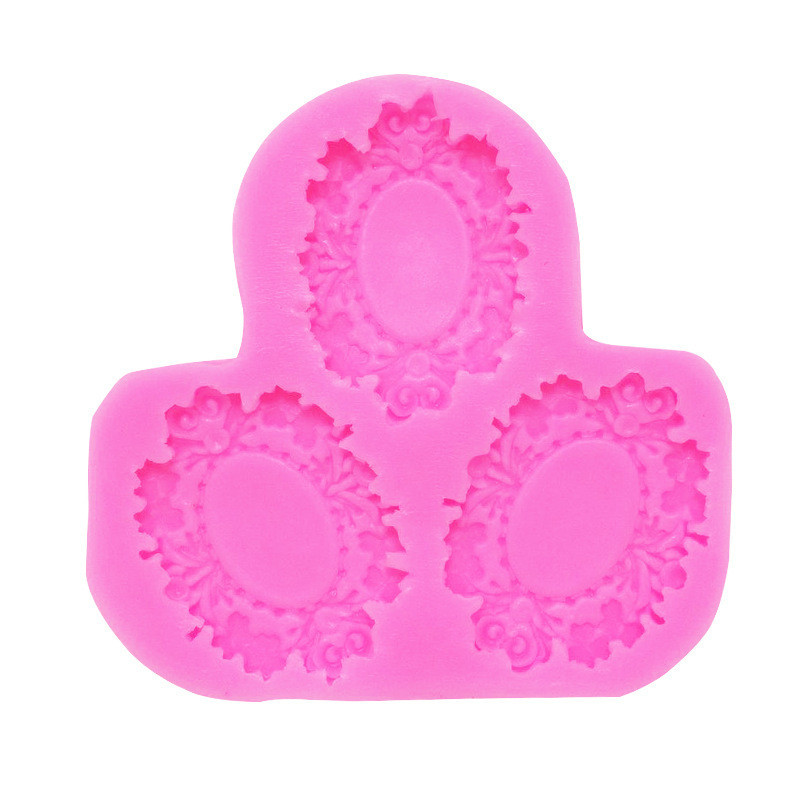 Молд силиконовый Рамки 85 на 90 мм розовый Киев - изображение 4