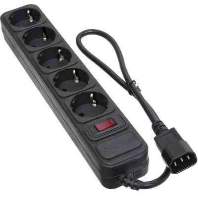 Мережевий фільтр живлення Patron 0.5 m3*1mm2 (SP-1052U) 5 розеток BLACK (EXT-PN-SP-1052U) Вінниця