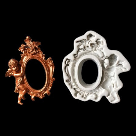 Силиконовый молд Ангел и рамка 147 на 165 мм серый Киев - изображение 10