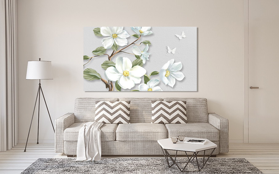 Картина холст в гостиную / спальню  Квіти      MLP_301 80x120 см Киев - изображение 2