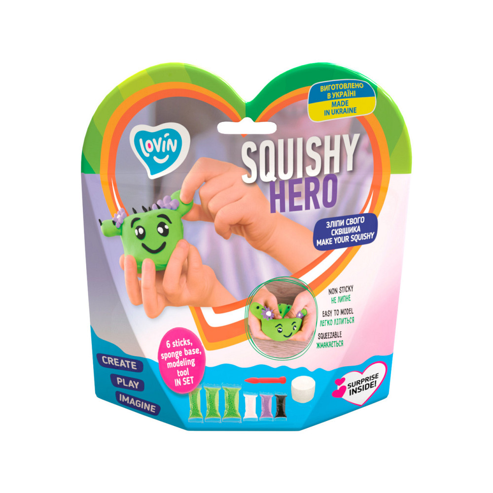 Squishy Cactusita TM Lovin Набір для ліплення з повітяним пластиліном, шт Київ - фото 1