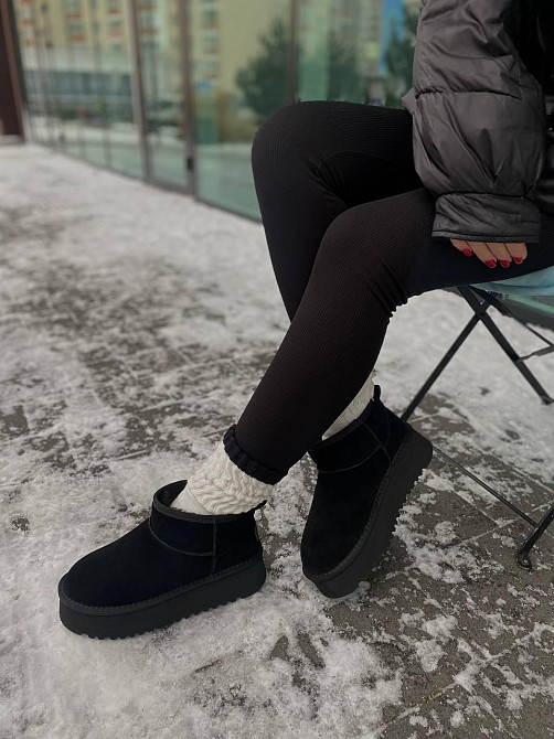 Stilli Угги жіночі STILLI 250-1 чорні (зима, замша натуральна) (6144) Коломия - фото 2