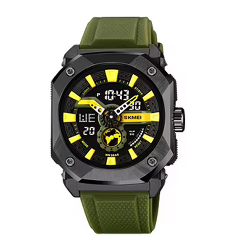 Годинники наручні SKMEI 2272BKAG, ЧОРНИЙ-АРМІЙСЬКИЙ ЗЕЛЕНИЙ, 10655 Дніпро - фото 1