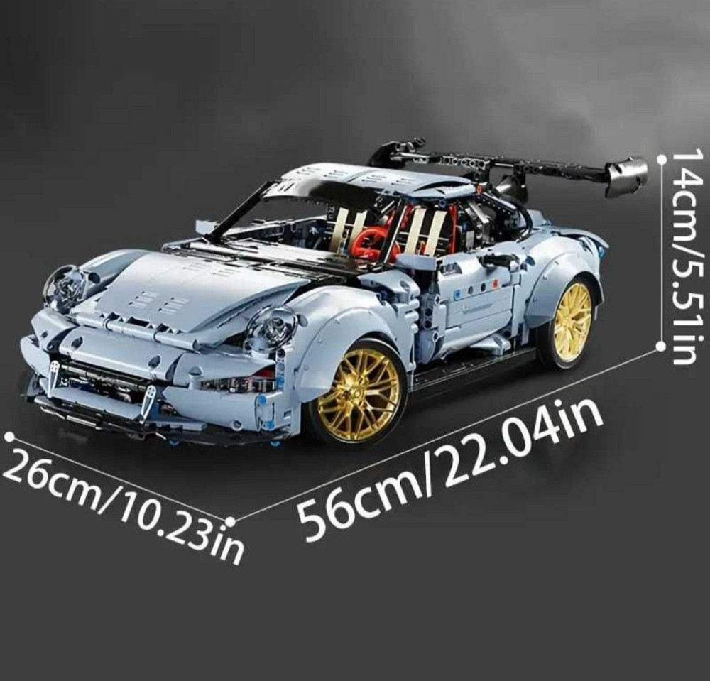 Конструктор машинка Technic  Porsche 911 GT3 2100 деталей маштаб 1:8 Порш 911 Киев - изображение 3