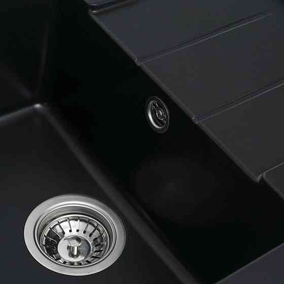 Гранітна мийка для кухні VALESO INTENSO 6550 матова Чорна Коломыя