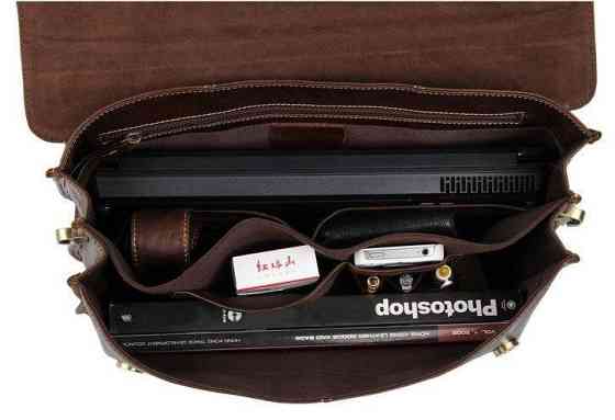 Сумка чоловіча Vintage 14085 для ноутбука Коричнева Київ