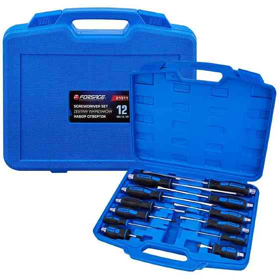 Набор силовых ударных магнитных отверток 12пр. (SL/PH) Forsage F-21311 Одесса