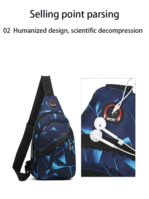 Сумка тактическая через плечо черно-коричневая - размер сумки 31*16*8см, 3 кармана спереди и 1 внутри, Унисекс Киев - изображение 3