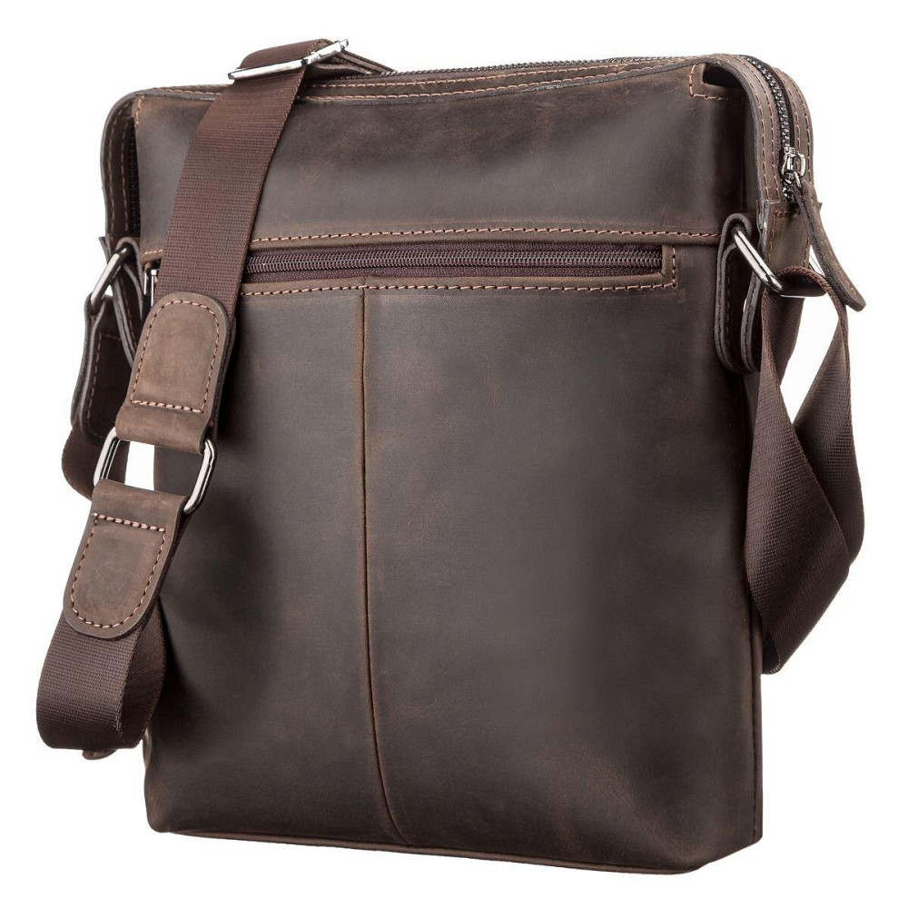 Сумка чоловіча SHVIGEL 11099 шкіряна Коричнева Київ - фото 2