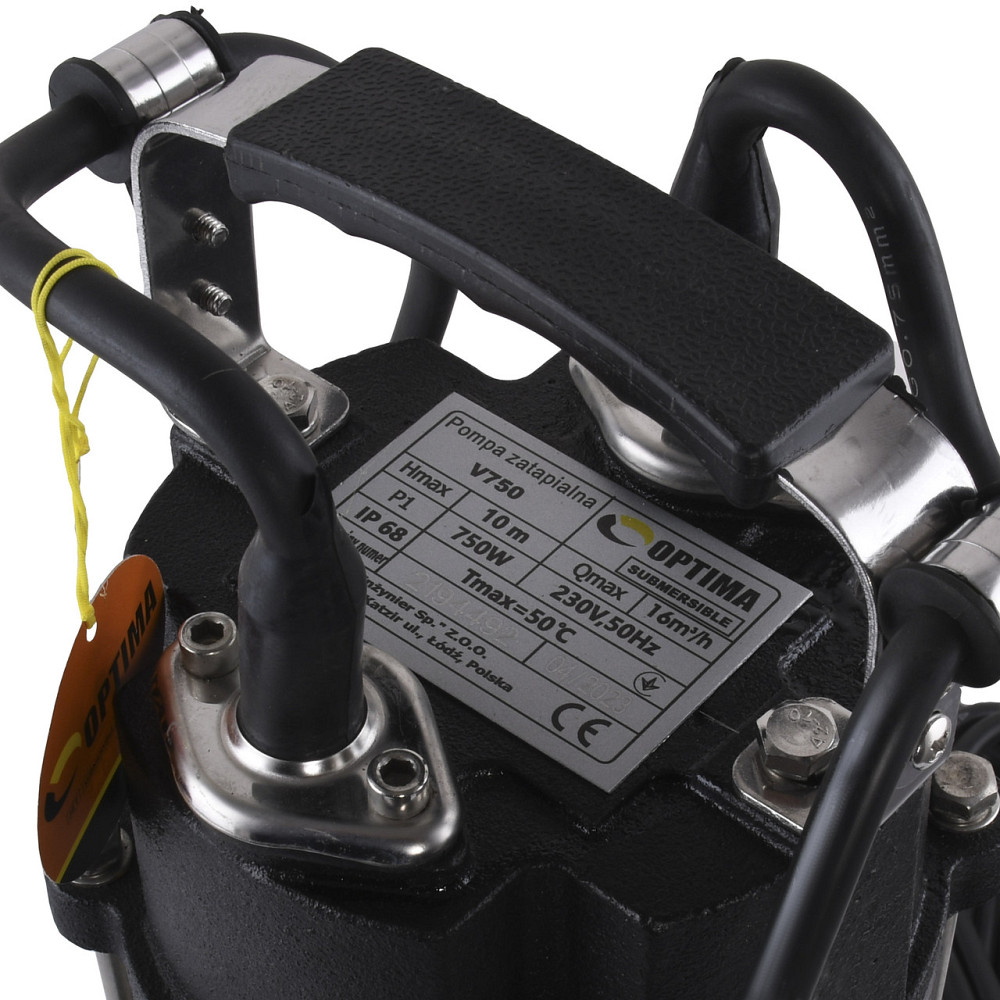 Насос фекальний Optima V 750 0.75кВт (000025918) Київ - фото 4
