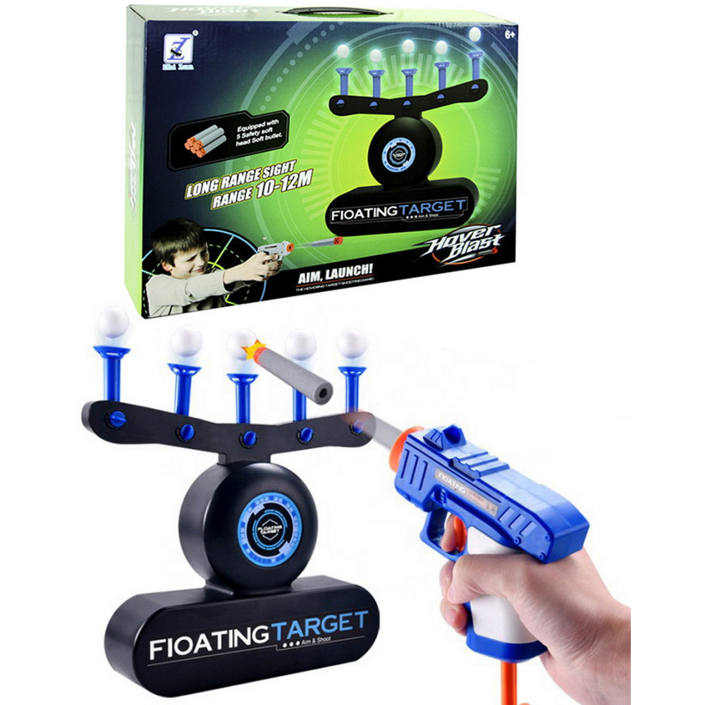 Ігровий набір Повітряний тир Ховербласт/стрільба по мішенях, що летять (Літаючі мішені), бластер і 5 куль OA-13 Івано-Франківськ - фото 1