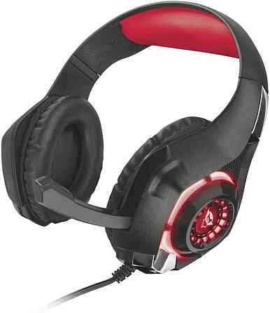Игровая гарнитура Trust Gaming GXT 313 Nero с подсветкой для ПК и ноутбука, полноразмерные накладные наушники Киев