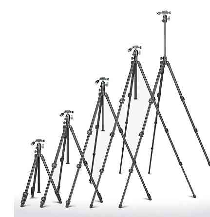Штатив для предметної зйомки з подвійним кріпленням 49-154см QZSD Q202F Київ