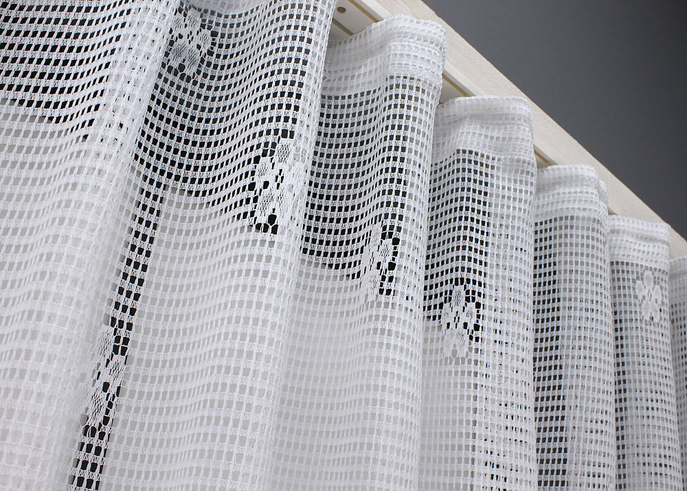 Тюль сітка висотою 1,5м, колекції "Juli" колір білий з зеленим 1150т Київ - фото 5